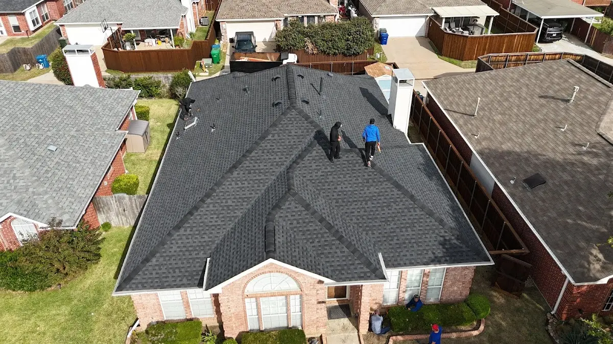 Slate & Tile Roof Repair work in progress on a Clifton Heights property